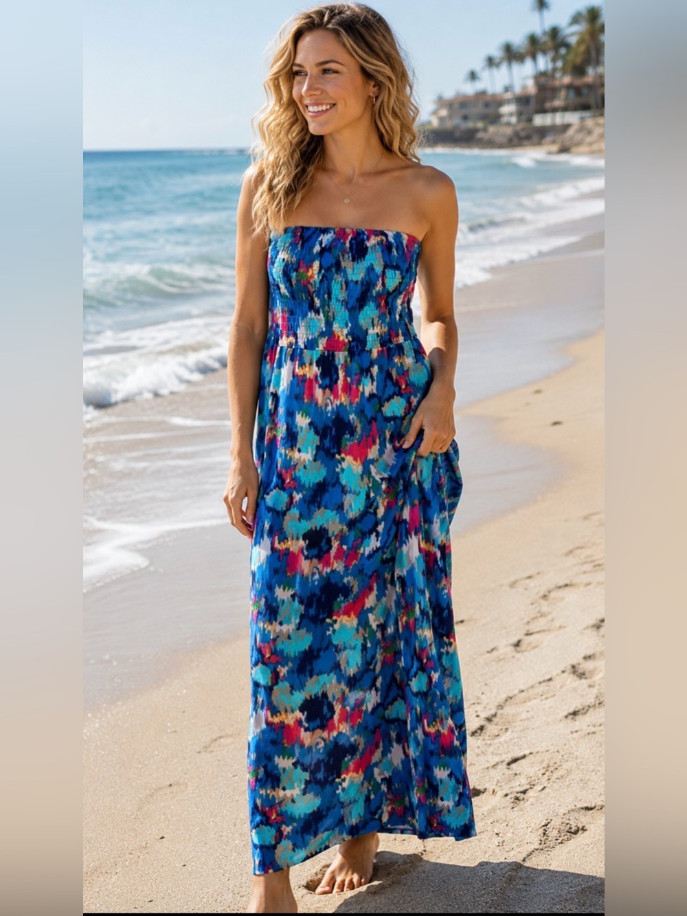 Lane Bryant strapless Maxi dress